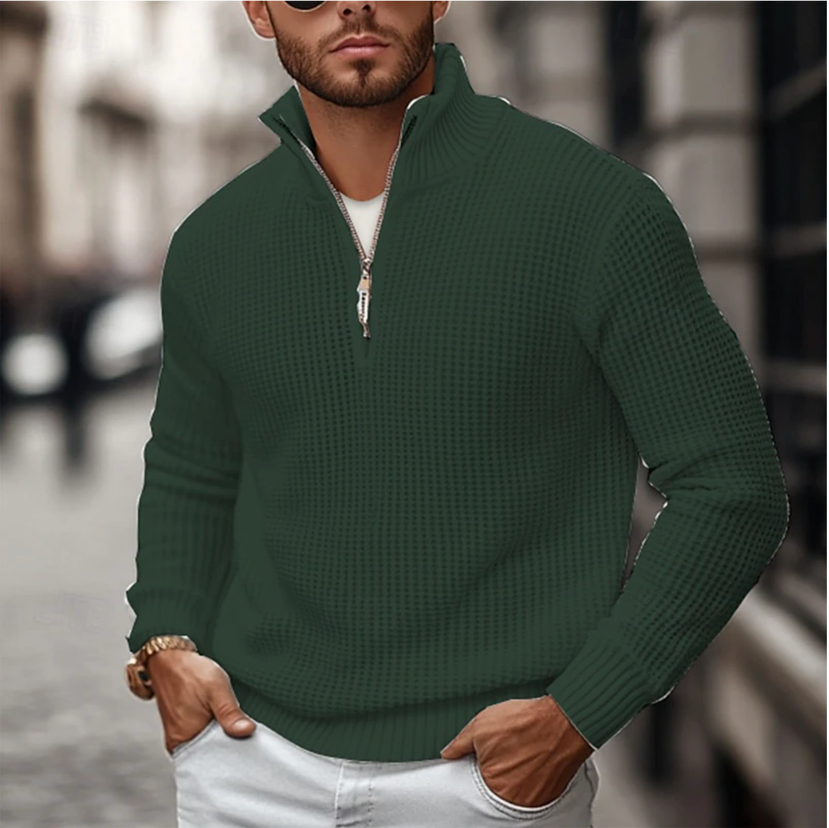 Classic Mens Zip Up Fleece Jacket