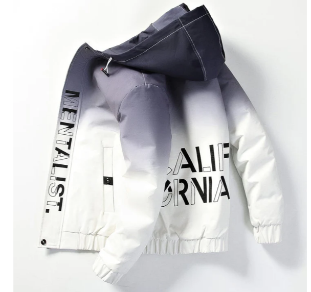 Men's Gradient Jacket: Faded Color Block Style - OutfitLondon