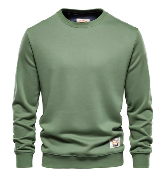 Warm Mens Classic Crew Neck Pullover Sweater