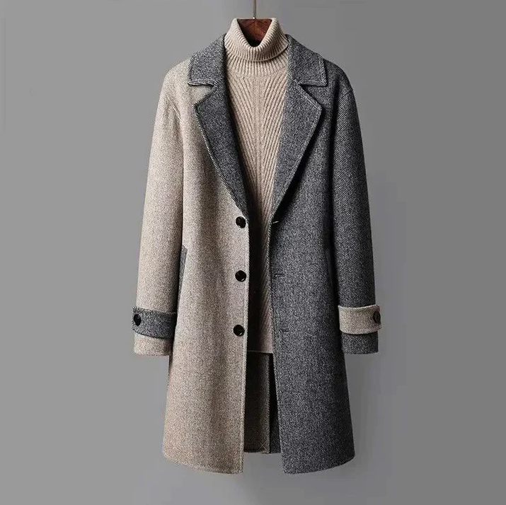 Luxury Virgin Wool Overcoat - OutfitLondon