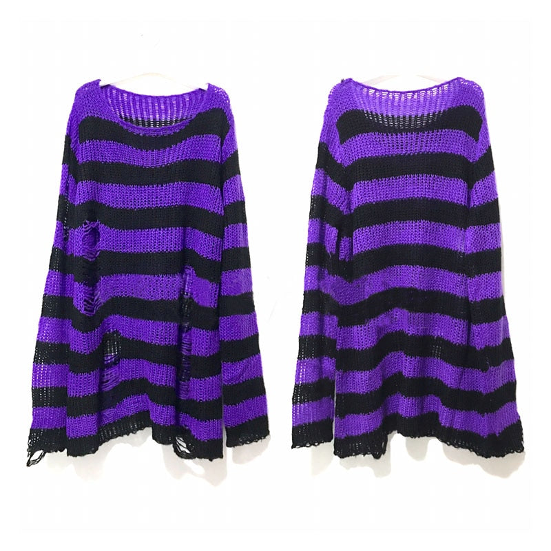 Soft Casual Striped Women's Sweatshirt
