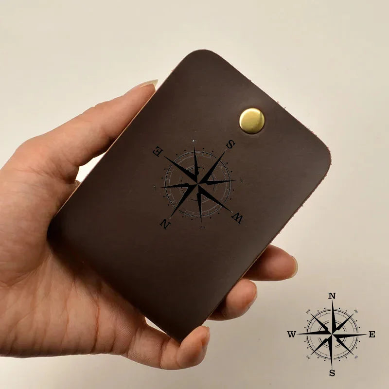 Authentic Tan Leather Card Holder