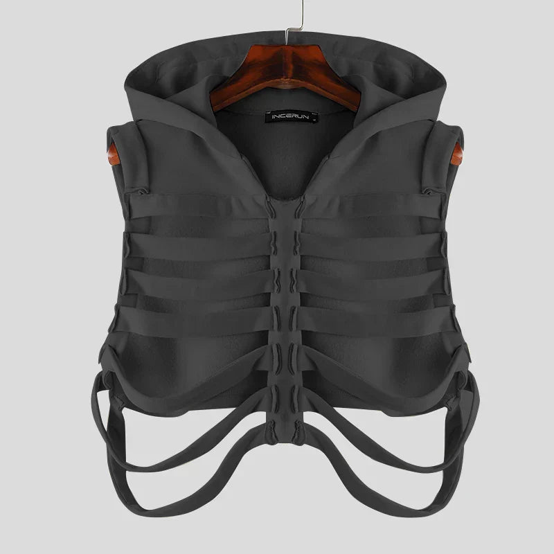 Hooded Rib Cage Vest