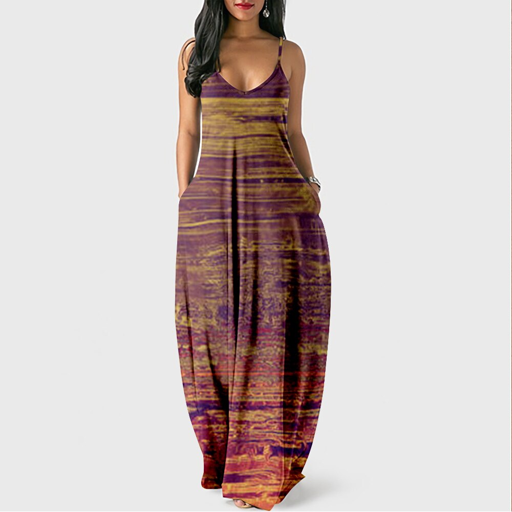 Vibrant Breathable Long Sundress for Women