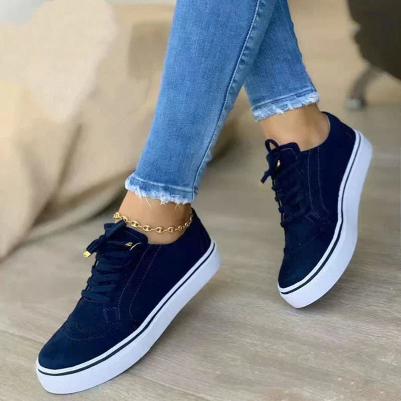 Comfortable Women's Supportive Black Sneaker