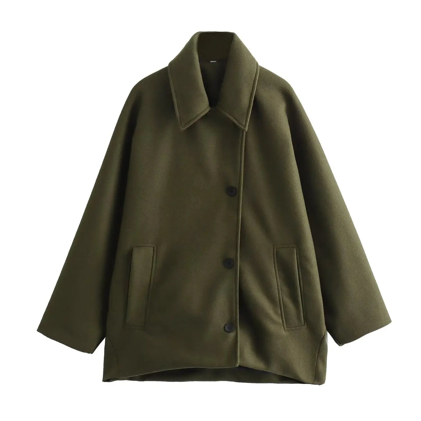 Relaxed Fit Rainproof Long Coat