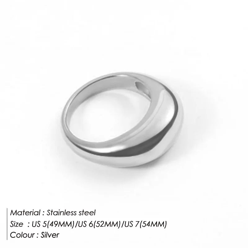 Classic Slim Sterling Silver Ring for Ladies