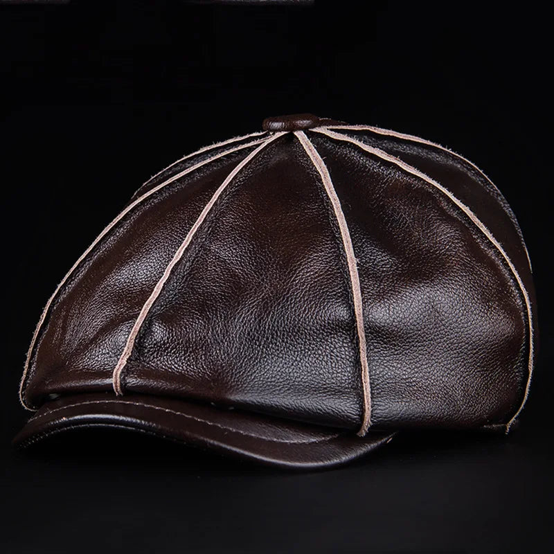 Timeless Tan Leather Fedora Hat - Comfort Fit