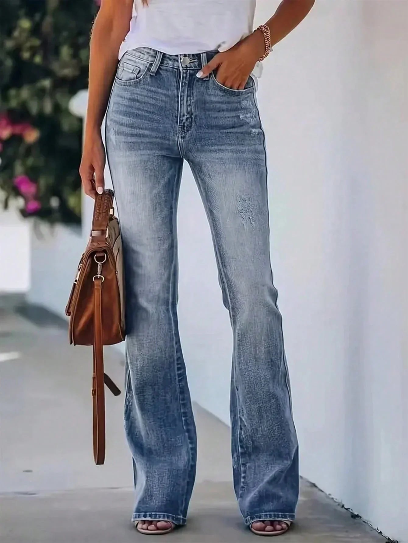 Slim Ladies High Waisted Tight Jeans