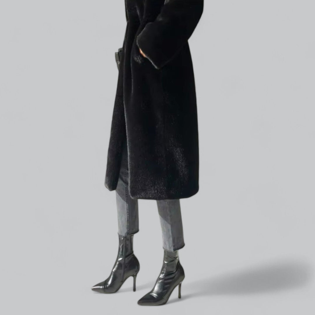 Premium Faux Fur Parka Coat for Women