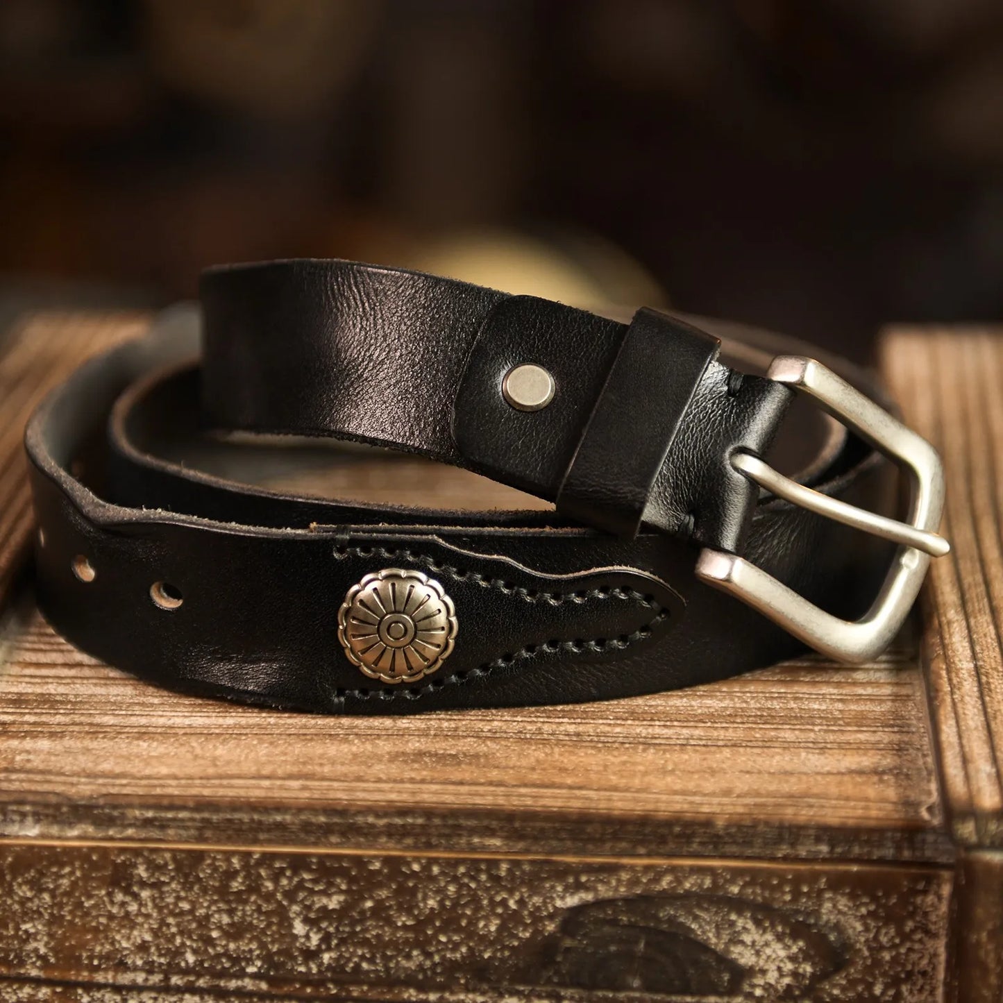 Vintage Brown Cowboy Belt