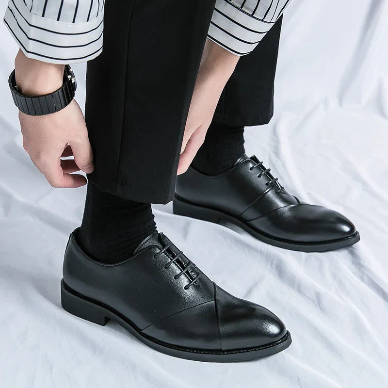 Luxury Brown Leather Dress Shoe