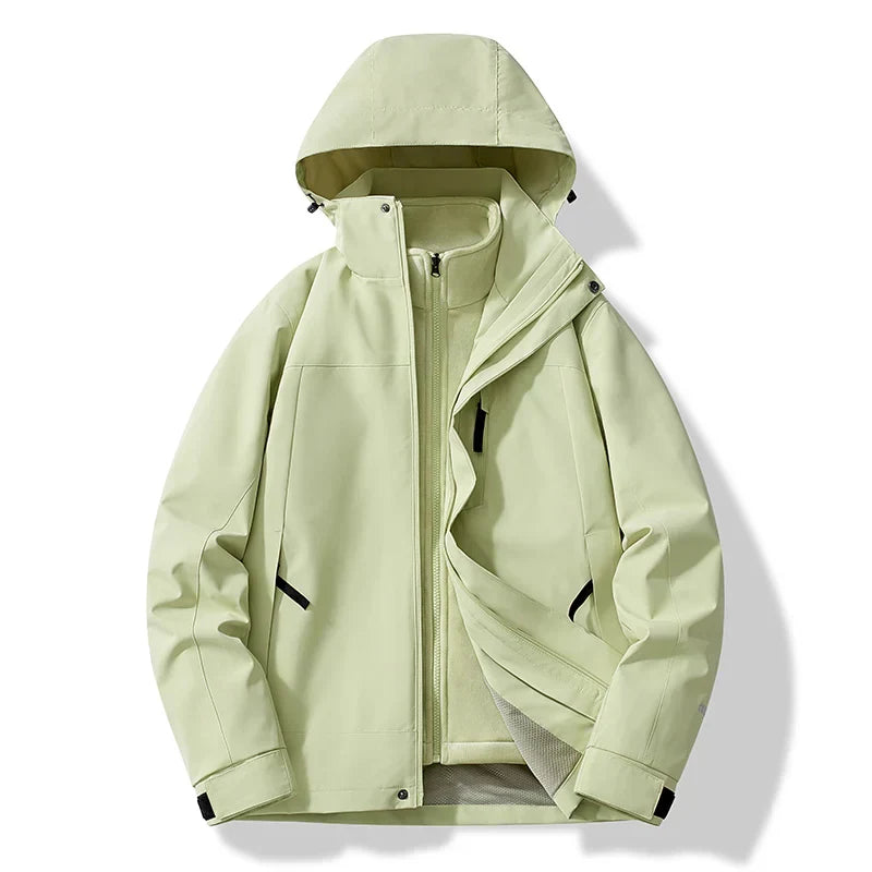 Waterproof Unisex Ski Jacket with Hood