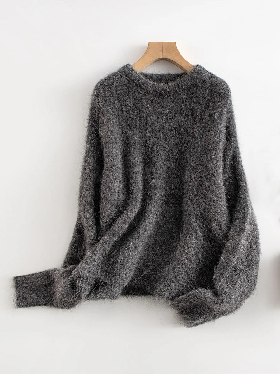 Soft Oversized Alpaca Knit Sweater
