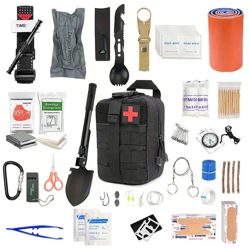 Essential Camping Hiking Survival Gear Kit - OutfitLondon