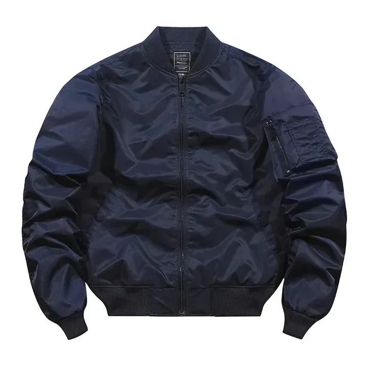 Flight Bomber Leather Jacket