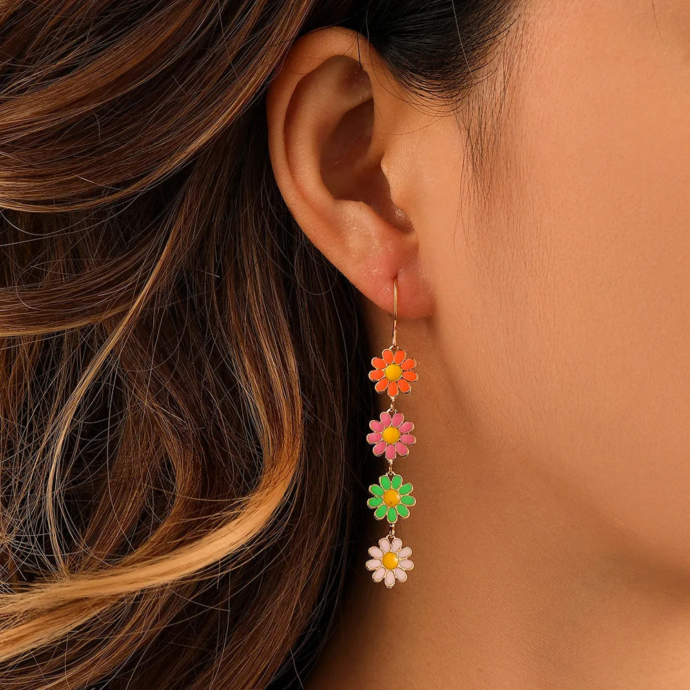 Daisy Flower Stud Earrings
