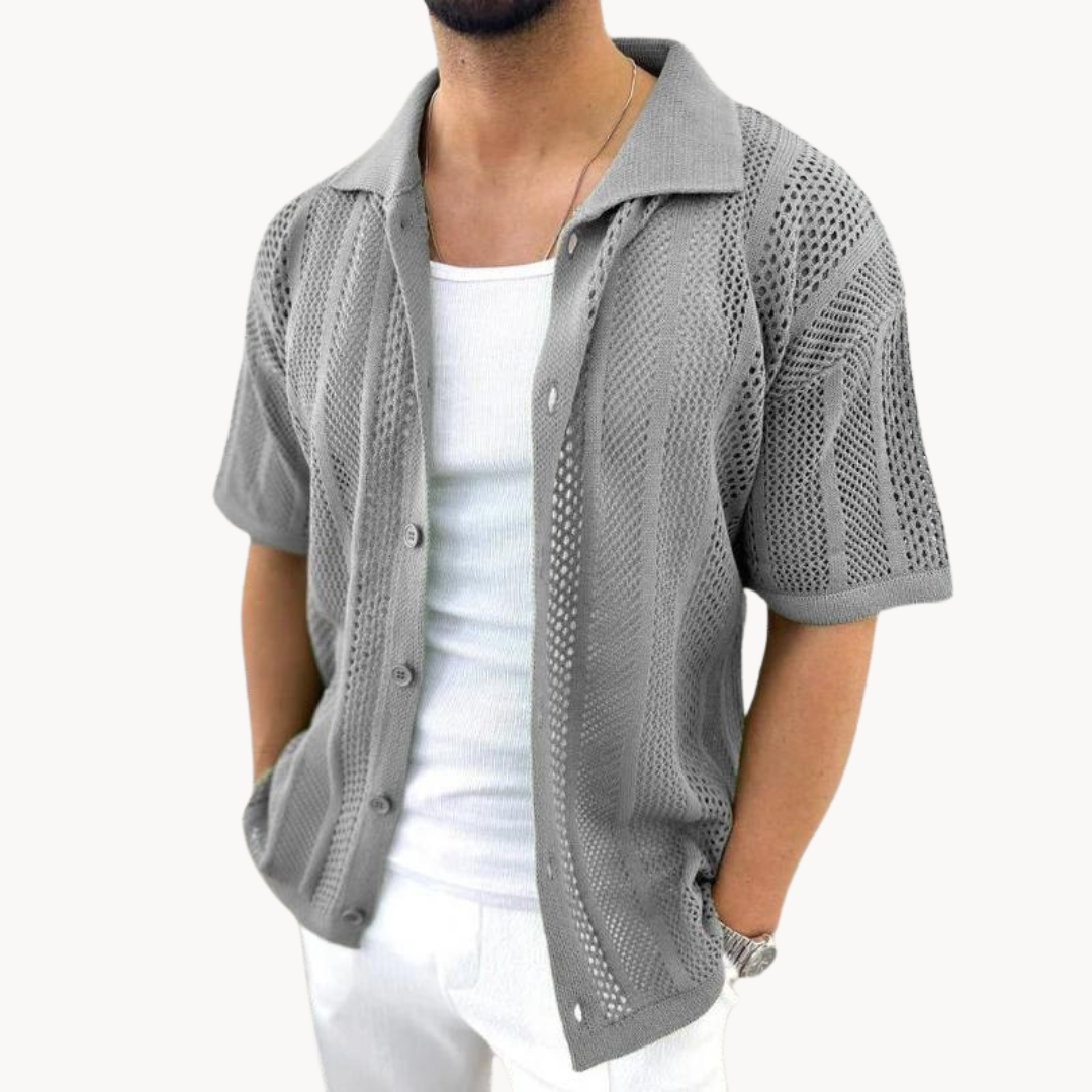 Lightweight Short Sleeve Airy Cotton Shirt