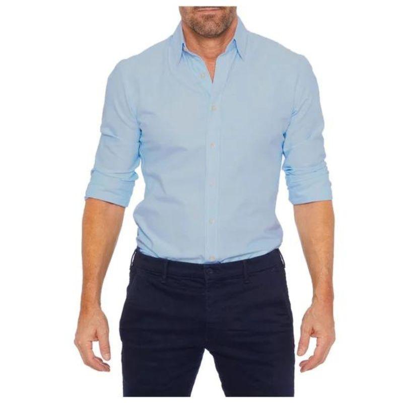 Easy Care Blend Zip Shirt with Smooth Fit