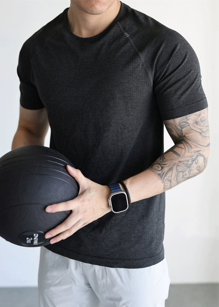 Mens Cotton Blend T Shirt Moisture-Wicking Breathable Comfort - OutfitLondon