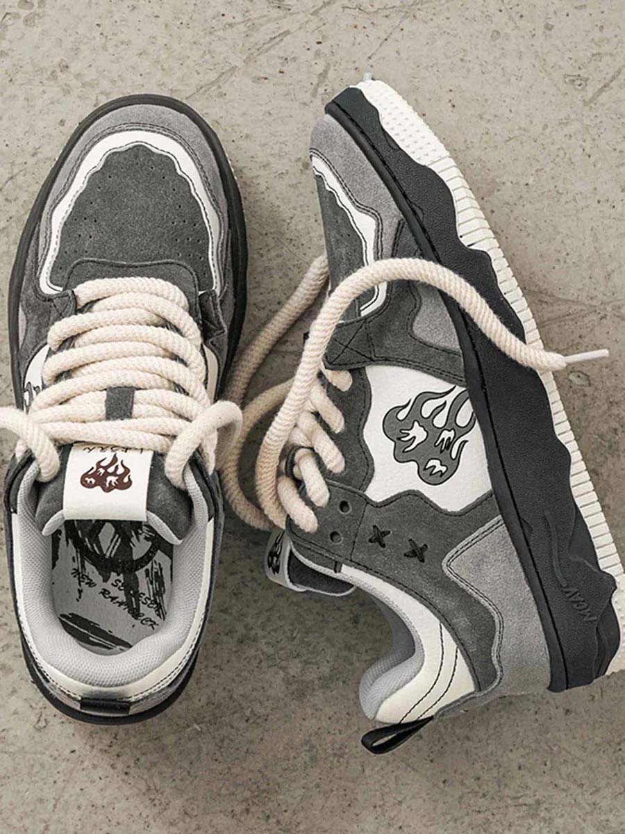 Tough Skate Shoes with Strong Grip Soles