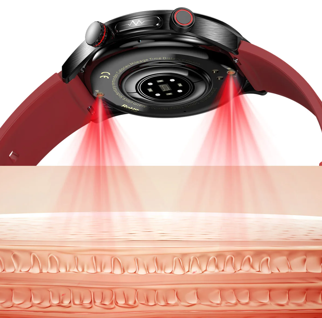 Advanced Health Tracker Watch With Heart Rate Monitor
