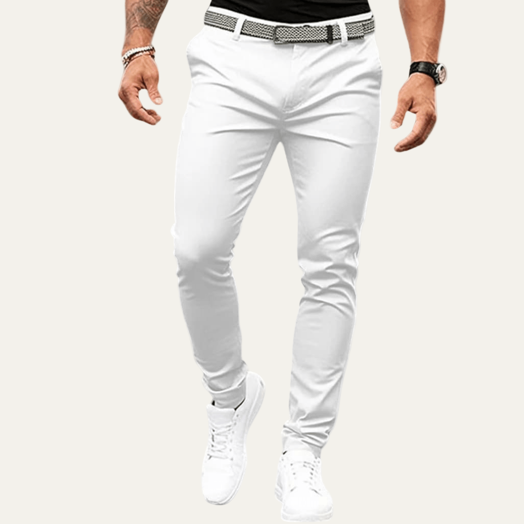 Men's Skinny Fit Dark Chino Jeans