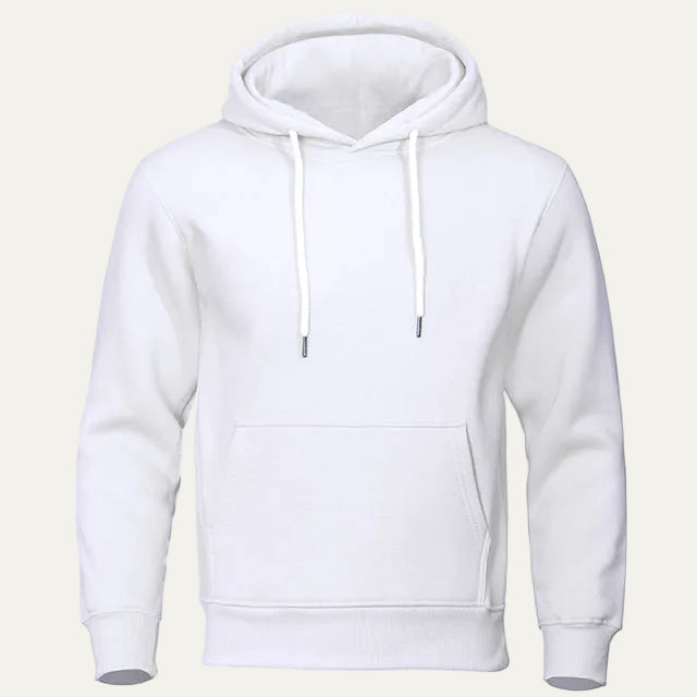 Men's Simple Crew Neck Hooded Sweatshirt