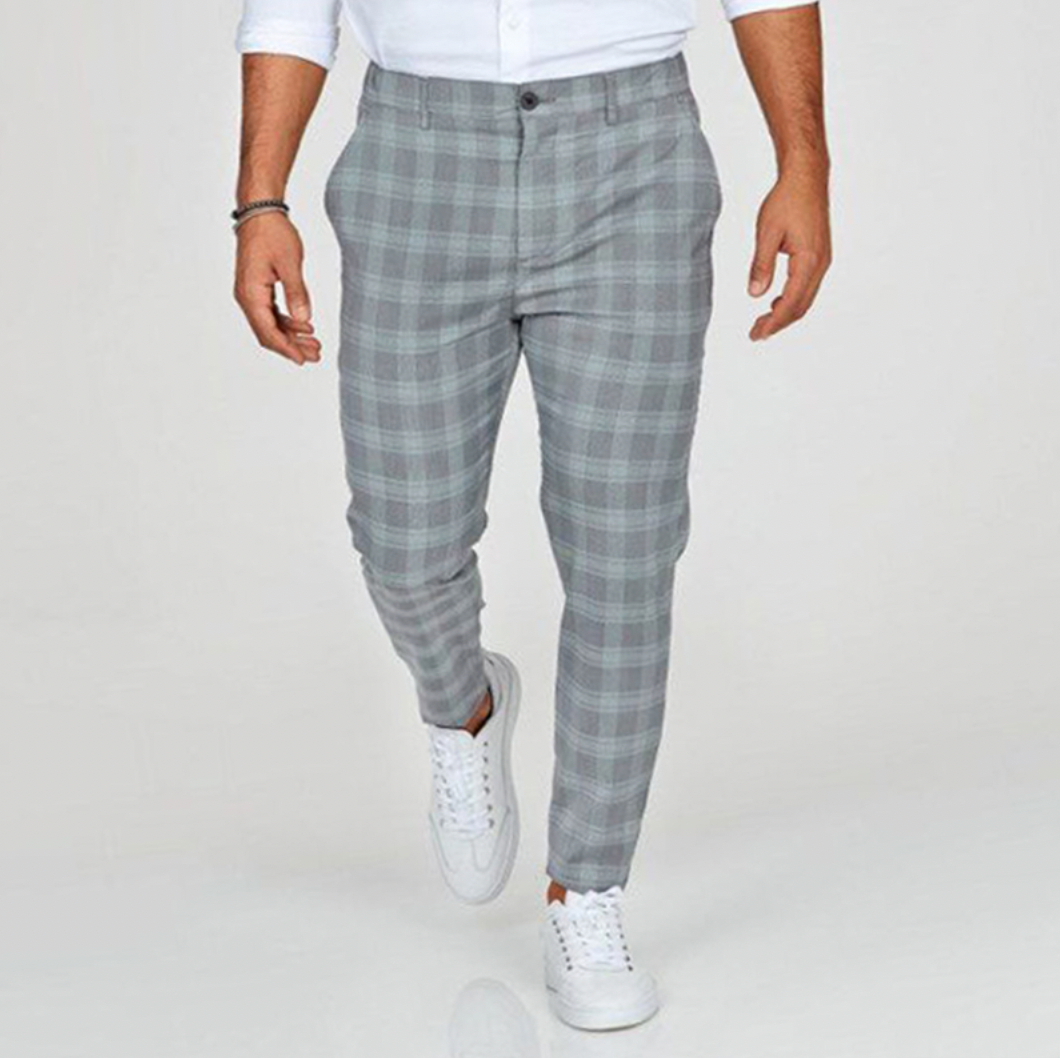 Comfortable Plaid Casual Pants For Men