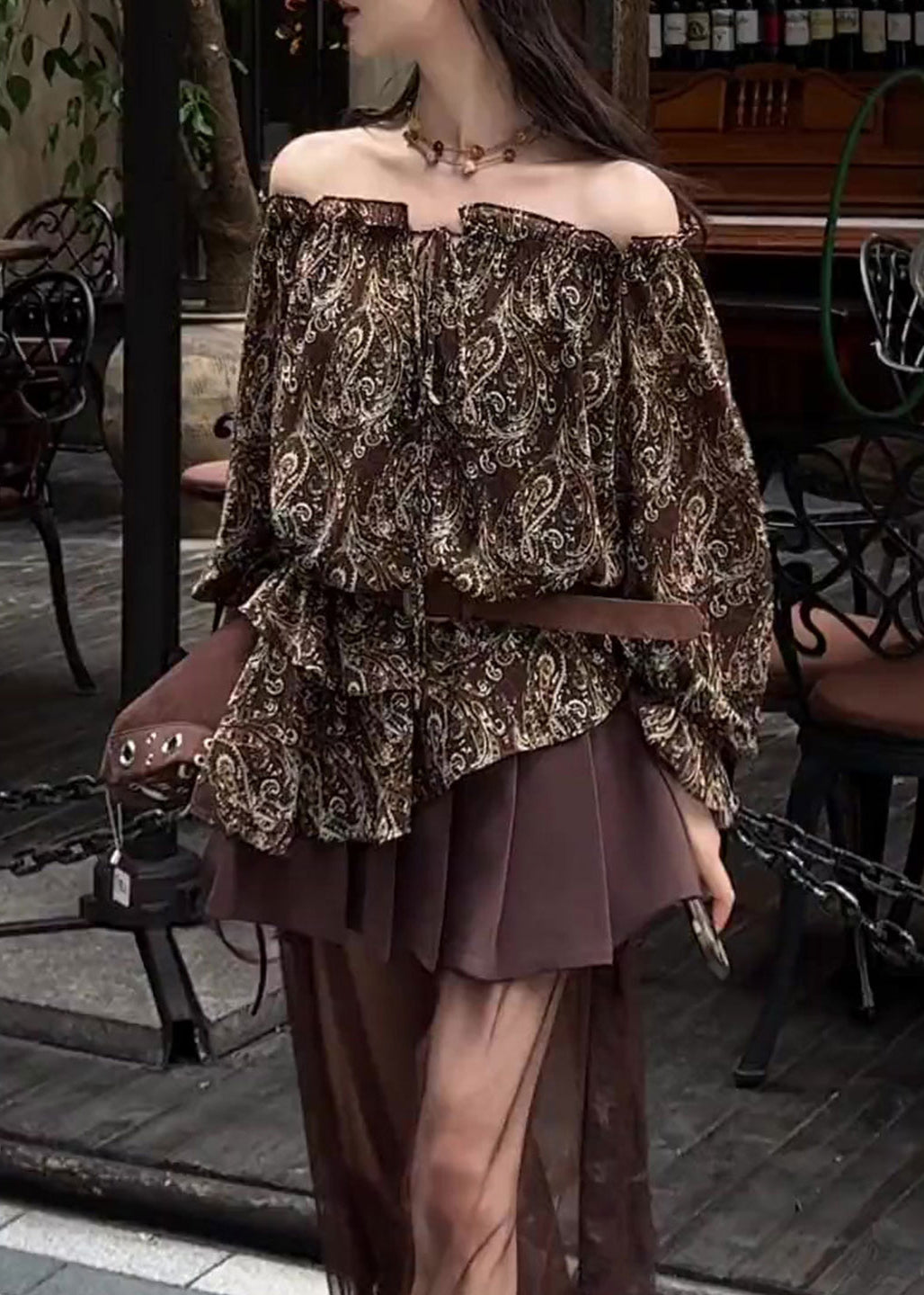 Women's Cotton Off Shoulder Blouse Breathable Comfort - OutfitLondon