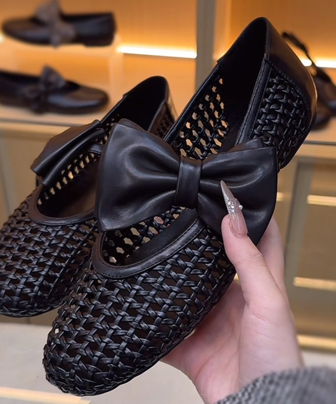 Women's Leather Walking Sandals Black Cushioned - OutfitLondon