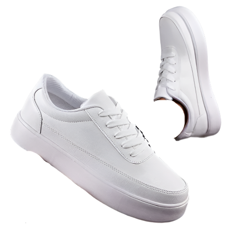 Comfortable Classic White Mens Sneakers