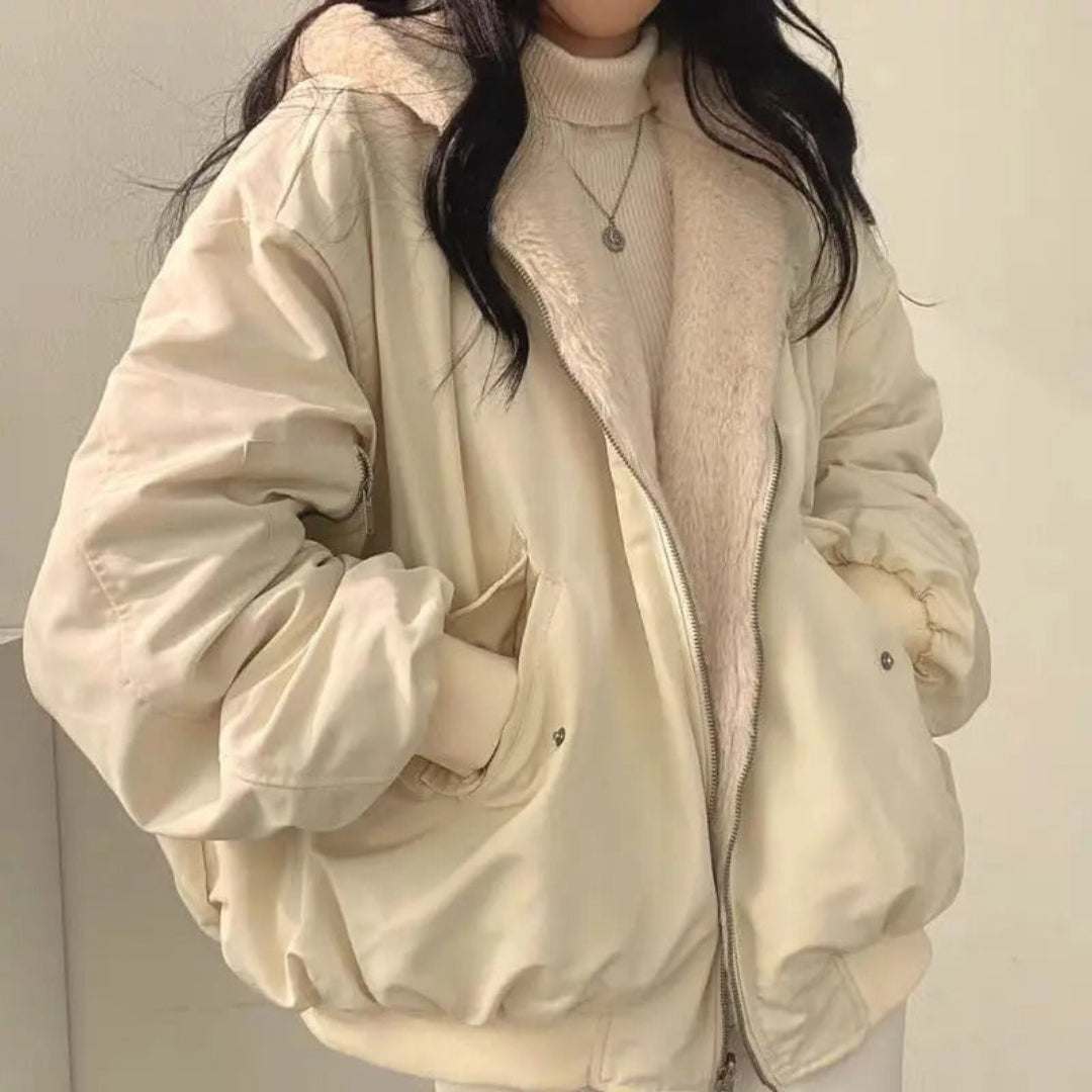 Stylish Women's Down Filled Parka Coat