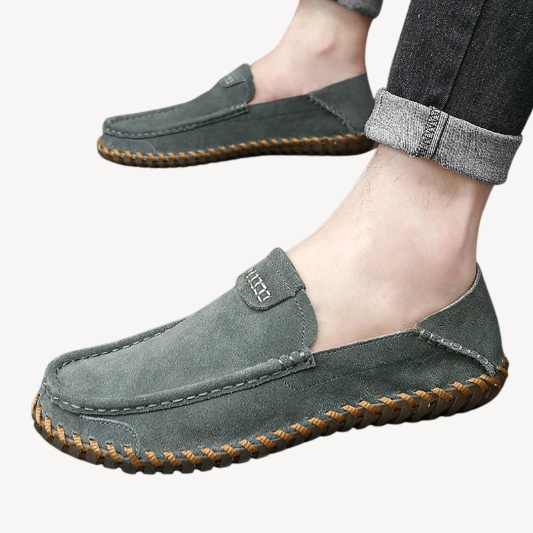 Comfy Leather Slip On Shoes