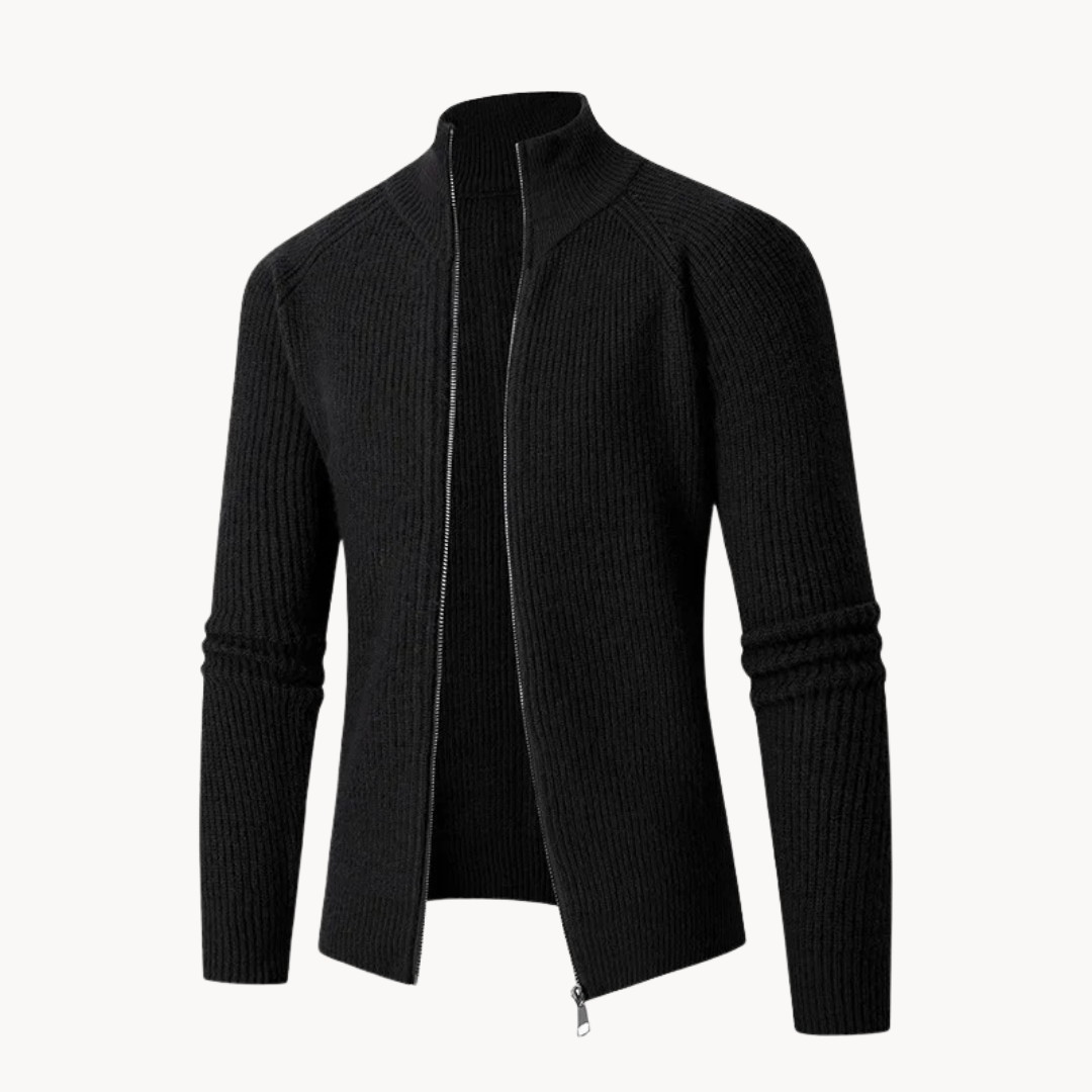 Soft Lightweight Zip Up Sweater