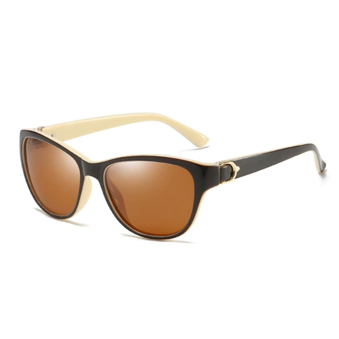 Unisex Cat Eye Sunglasses Acetate Gold Gradient Lenses