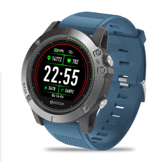 Sporty Waterproof Fitness Smartwatch with Heart Rate Tracker