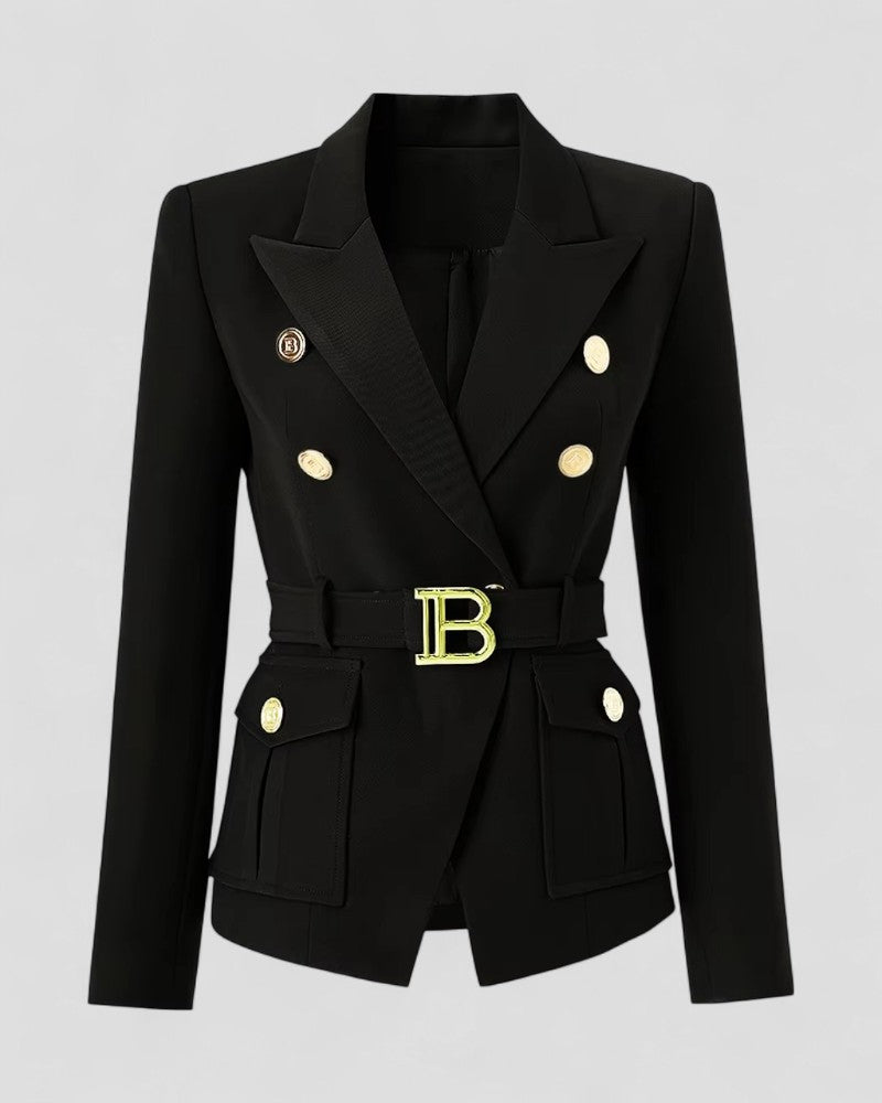 Classic Fit Women's Double Breasted Jacket - OutfitLondon