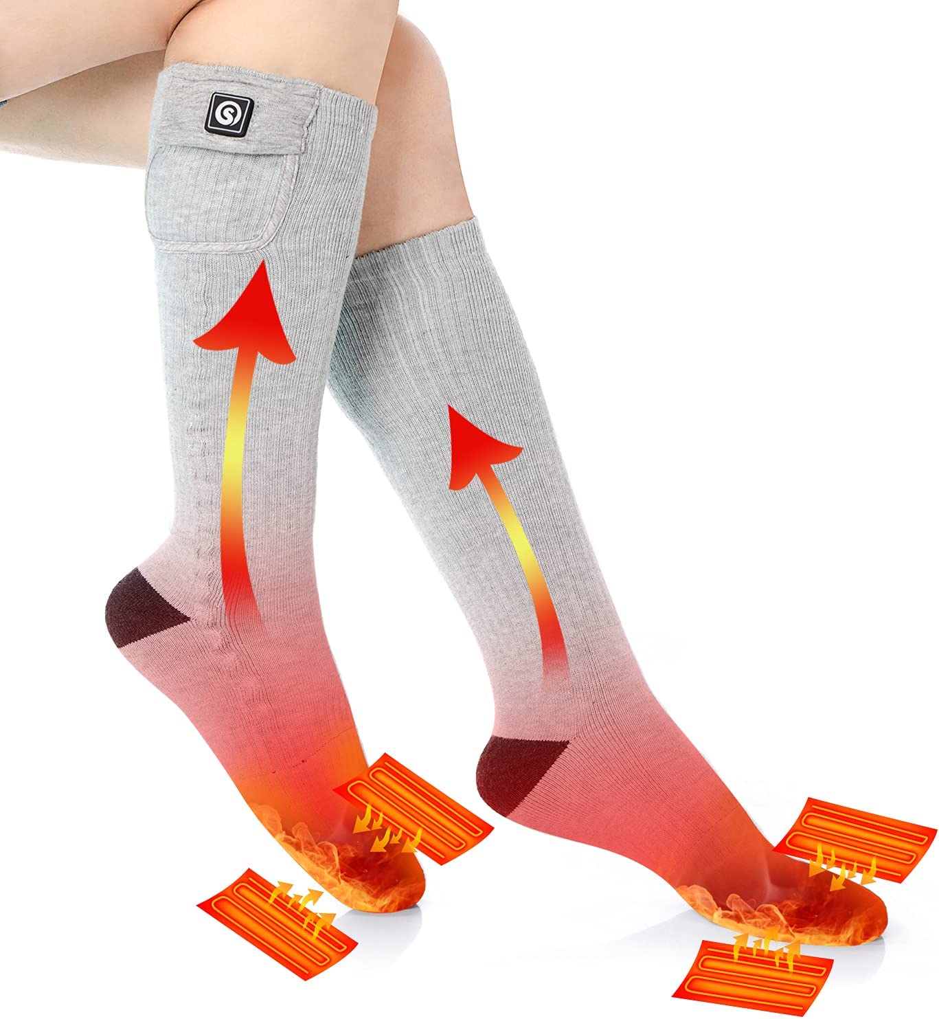 Warm Electric Heat Socks for Men and Women