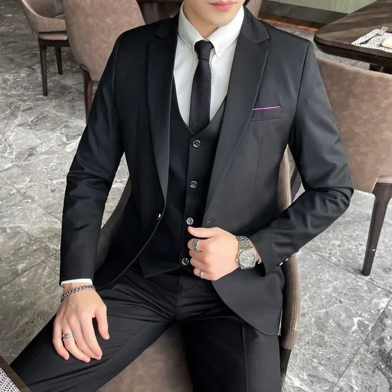 Classic Mens 3 Piece Business Suit
