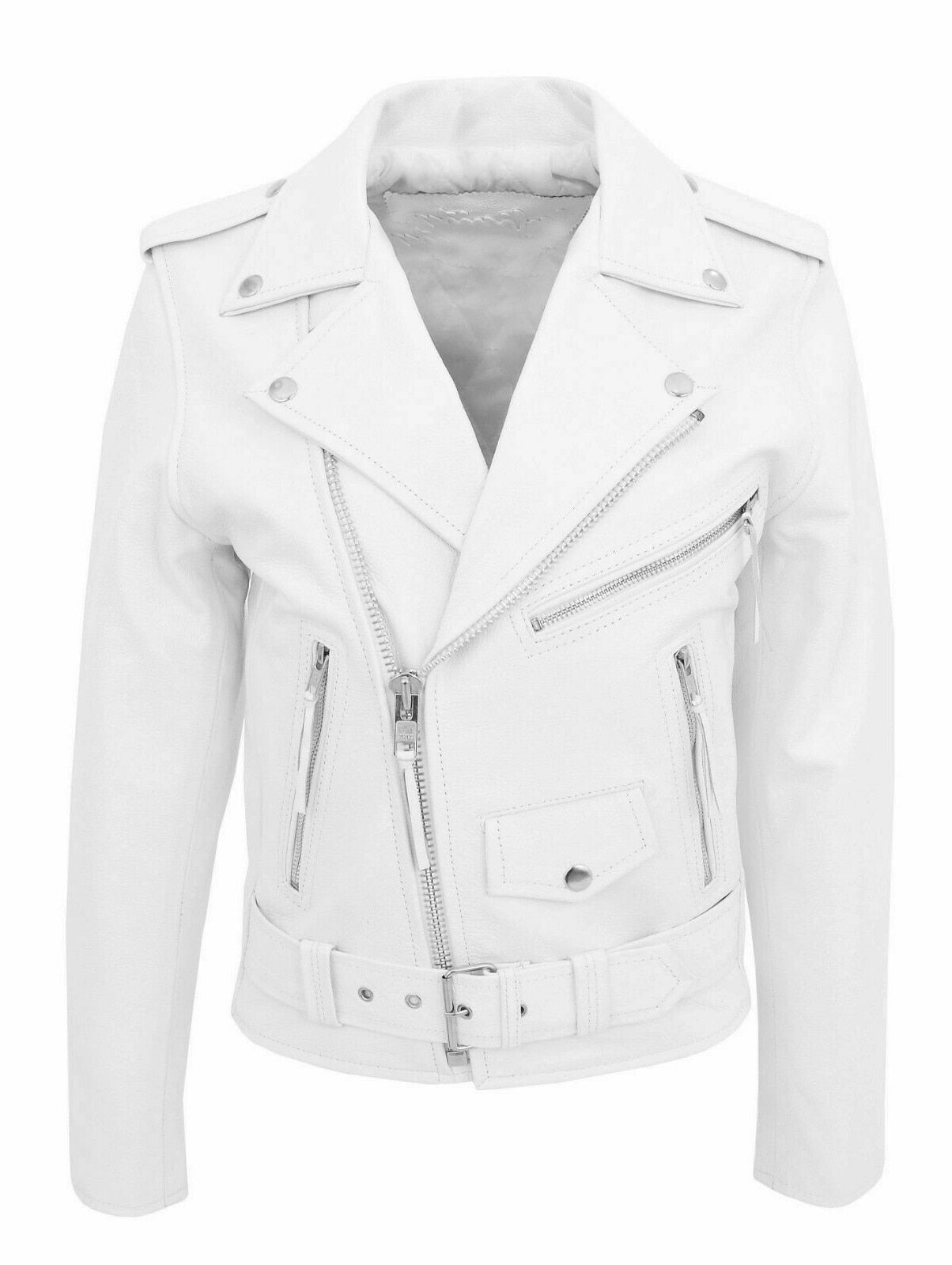 Classic Leather Motorcycle Jacket for Men