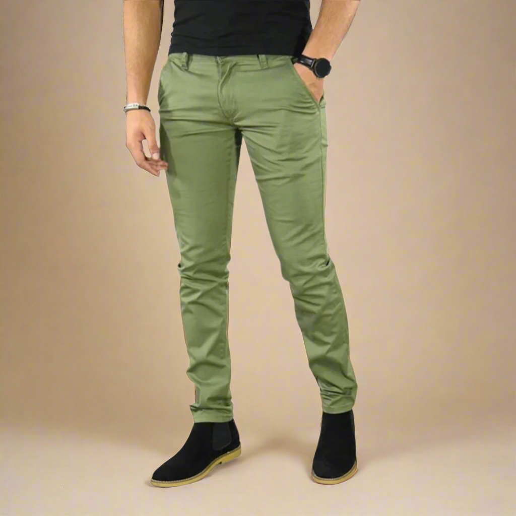 Men's Slim Fit Stretch Chino Pants