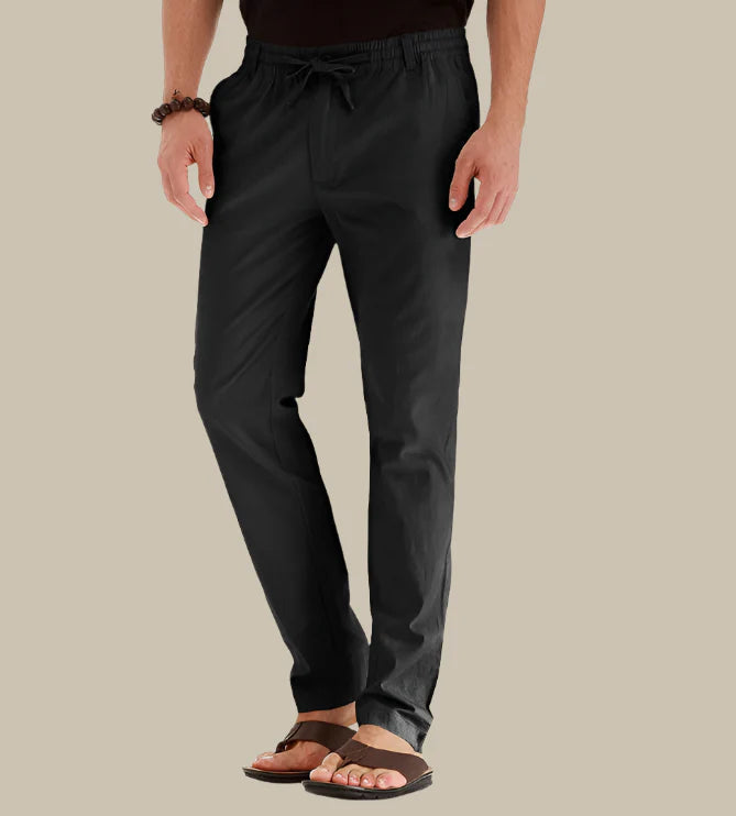Comfort Fit Trousers with Stretchy Waistband