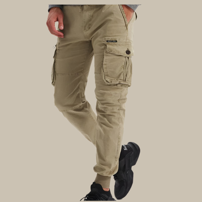 Men's Cargo Pants - Relaxing Fit Stretch Work Trousers