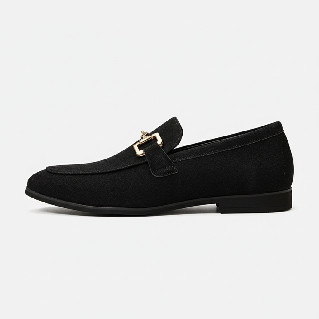 Leather Slip-On Loafers with Comfort Sole