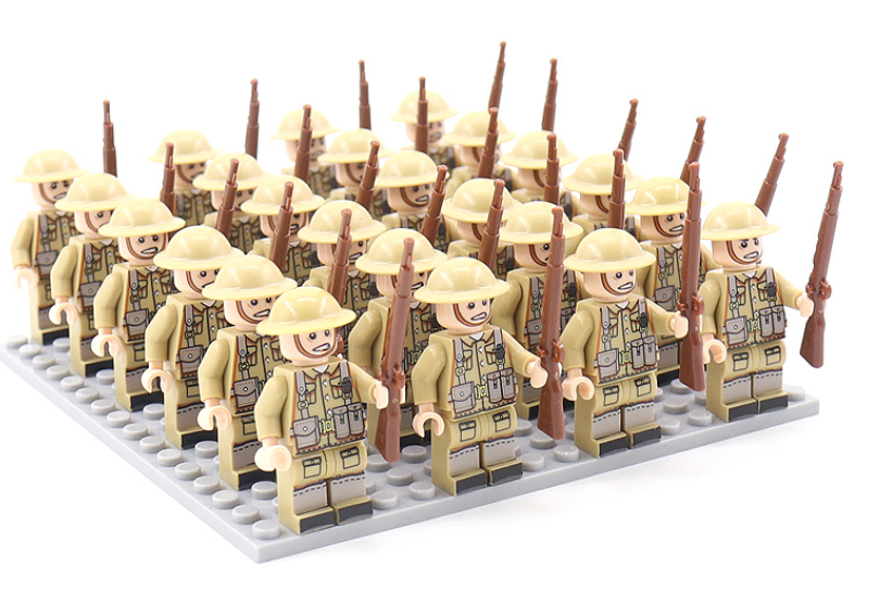 Historic War Military Building Brick Set Figures