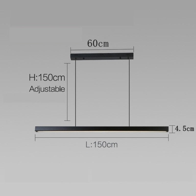 Sleek Dark Nordic Hanging Lamp
