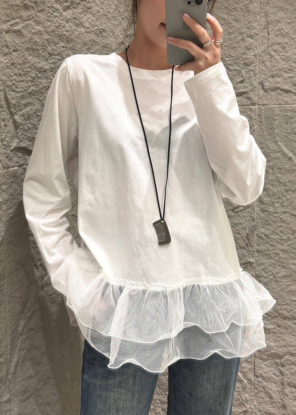 Women's Boho Cotton Blend Shirt White Oversized - OutfitLondon