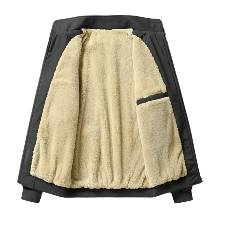Waterproof Men's Fleece Windbreaker Jacket