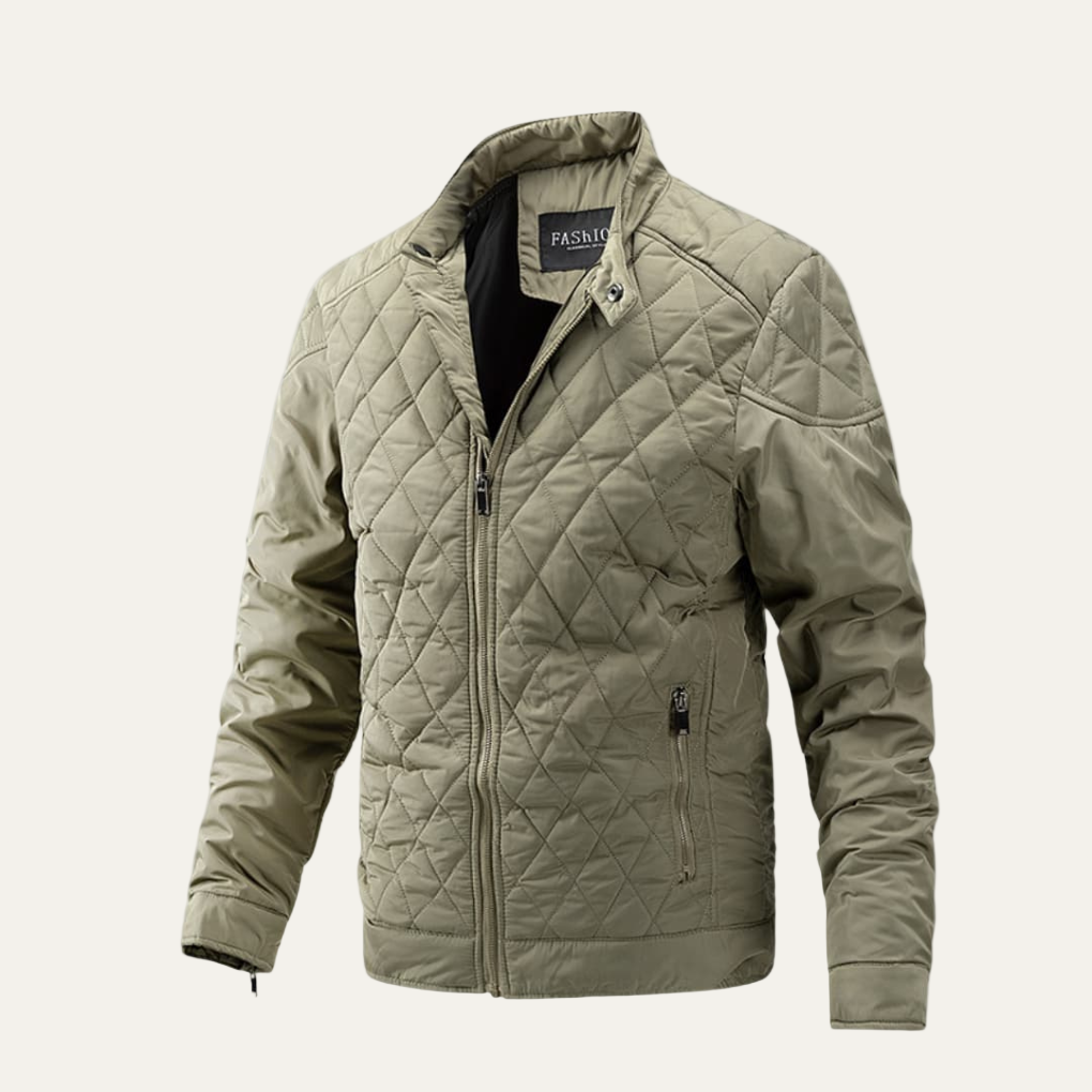 Men's Warm Padded Quilted Parka Jacket